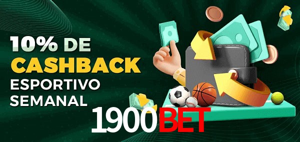 10% de bônus de cashback na 1900bet